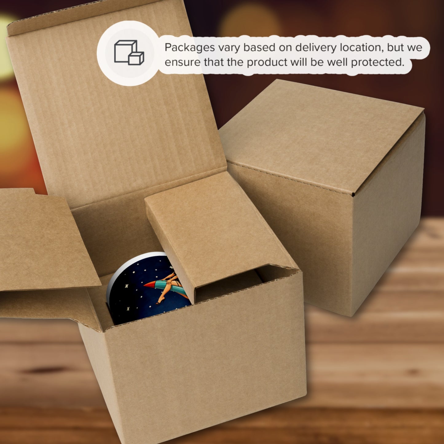 Retro Pin Up Rocket Mug | Vintage Space Girl Coffee Cup | Atomic Age Bombshell Art | Mid Century Sci-Fi Gift