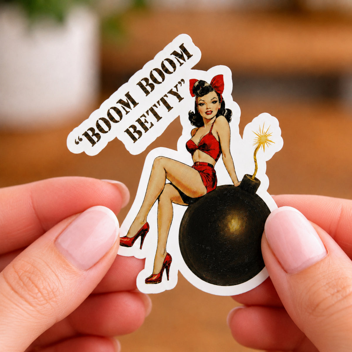 WWII Nose Art Pinup Sticker Sheet | Vintage Bomber Girl Stickers