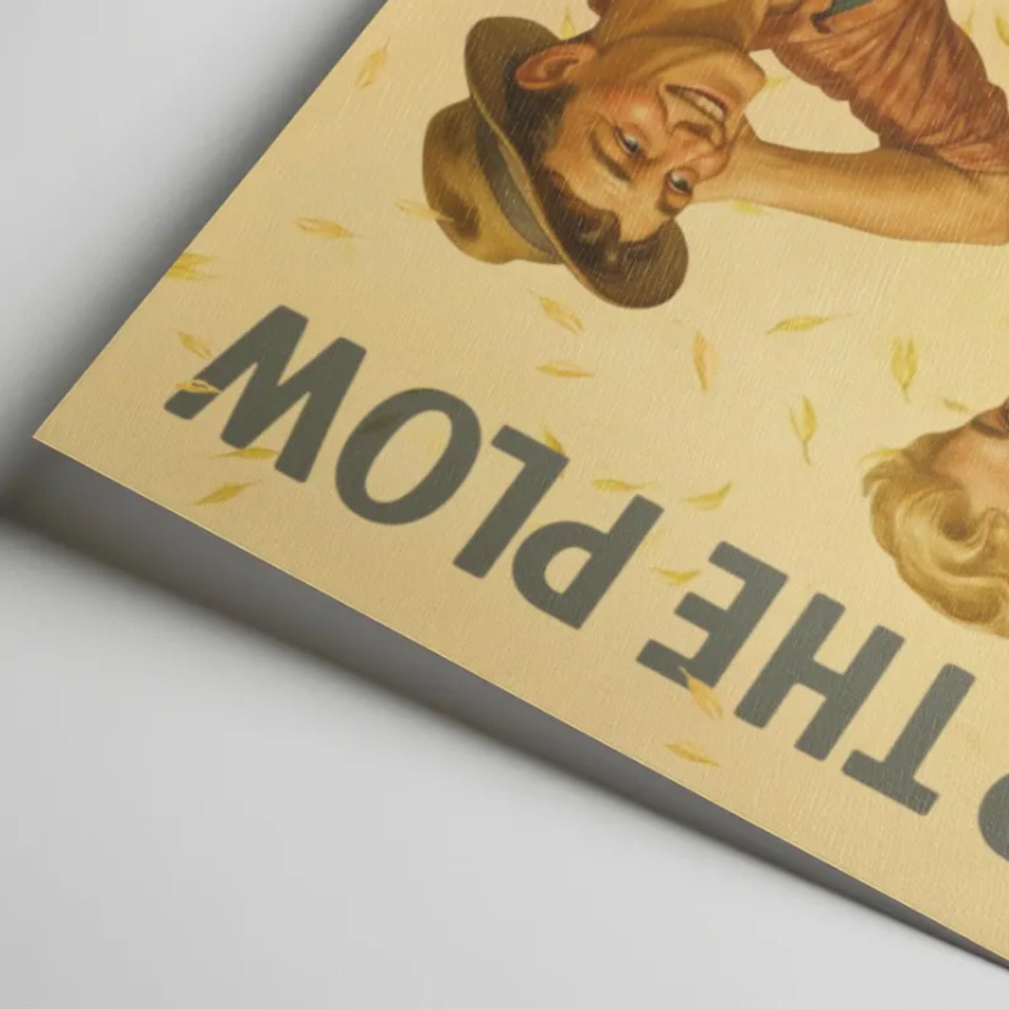 Skip the Plow - Vintage Style Pin-Up Poster | Retro Farm Humor Wall Art