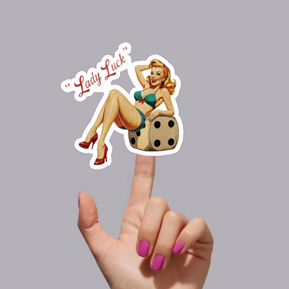 WWII Nose Art Pinup Sticker Sheet | Vintage Bomber Girl Stickers