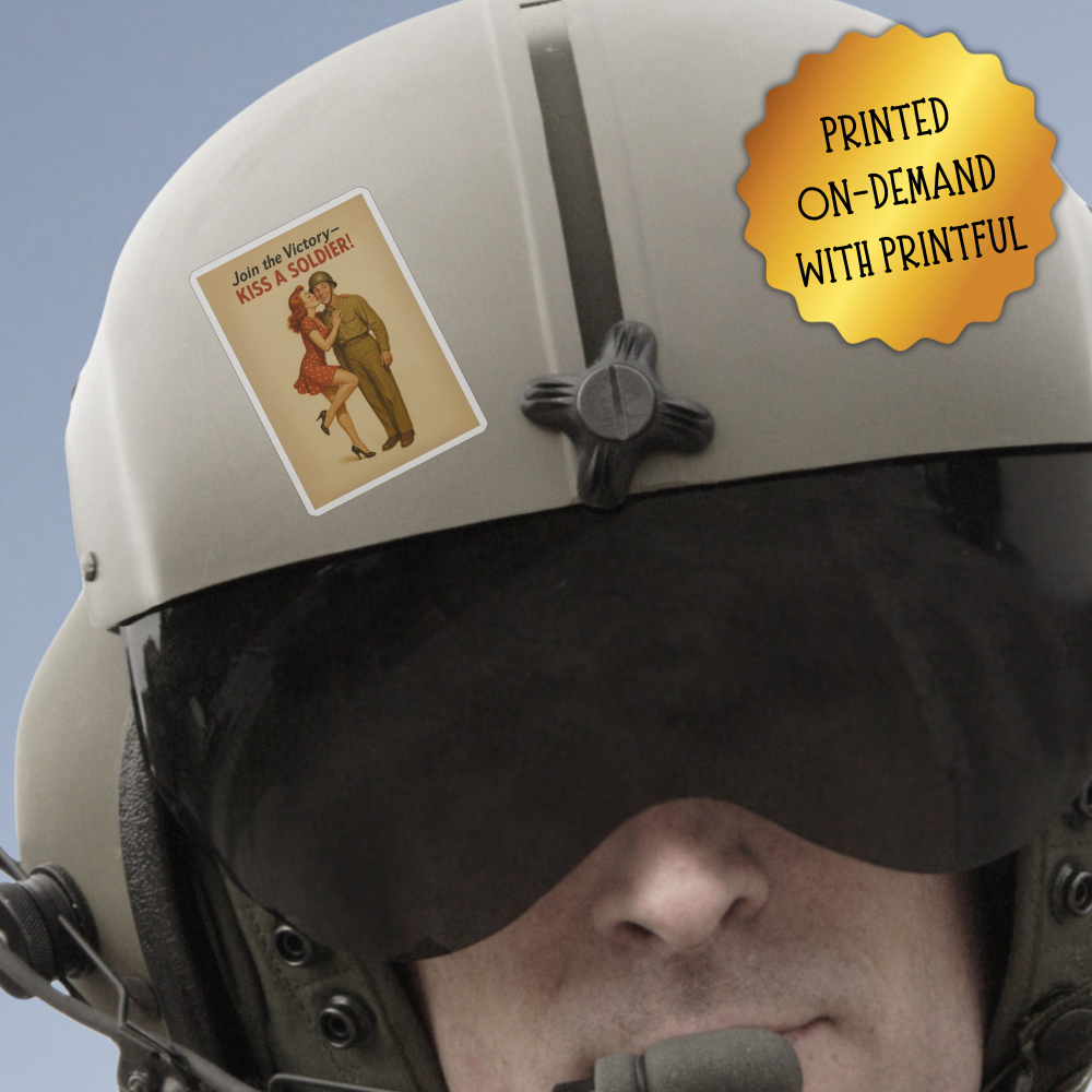 vintage helmet sticker