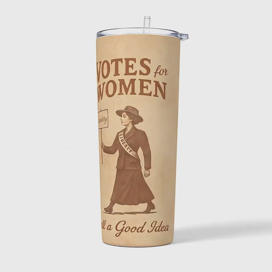 video of votes for women suffragist tumbler