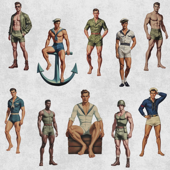 video of hunky pinup boys clipart