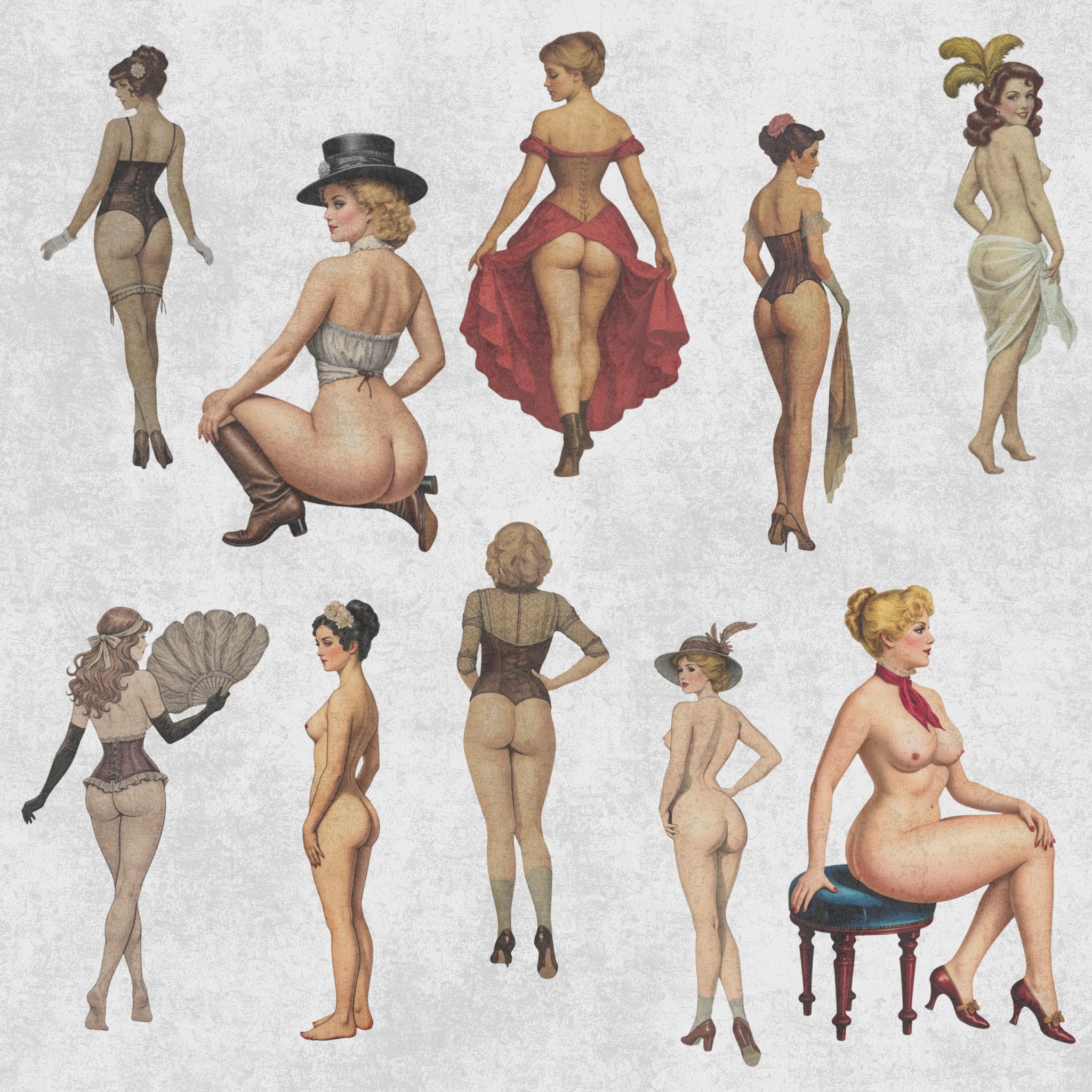 video of vintage victorian women clipart