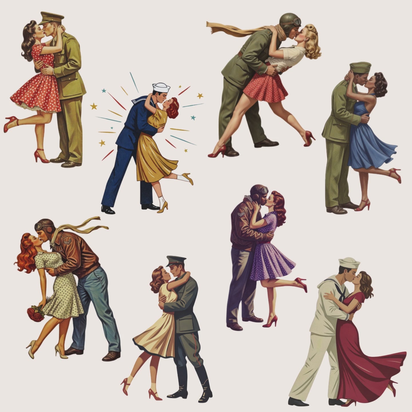 video of military sweetheart couples clipart