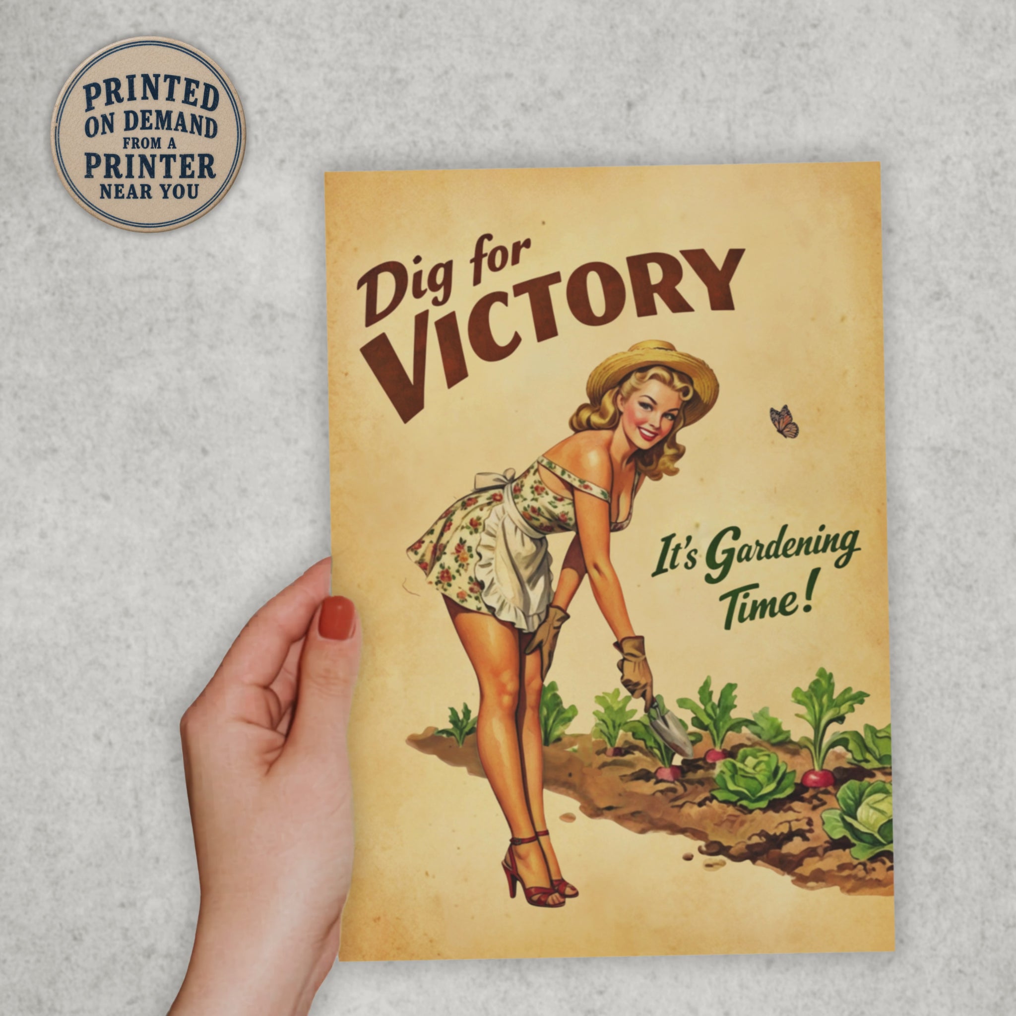 video of a dig for victory gardens card
